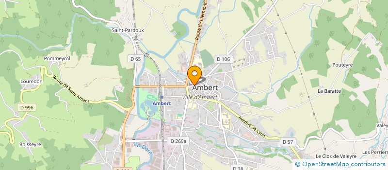 localisation de l'entreprise MONSIEUR ANTOINE PICHOIR à AMBERT