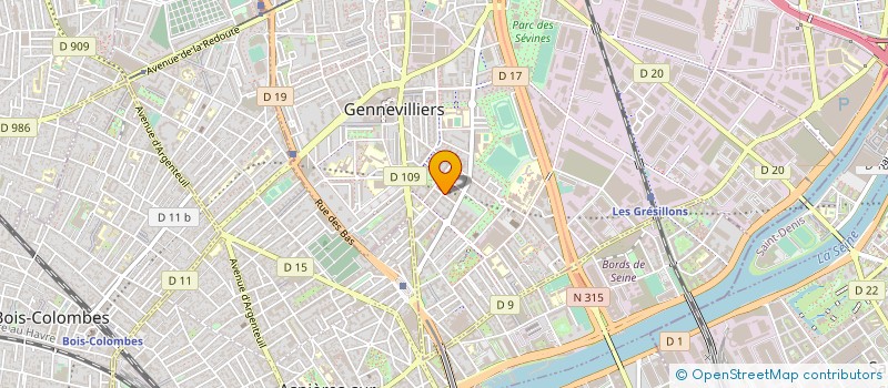 localisation de l'entreprise MONSIEUR ANTOINE PIERRE BOLLINGER  GENNEVILLIERS