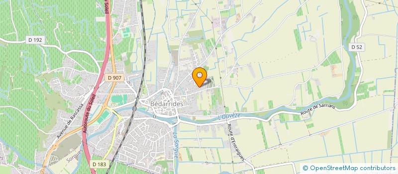 localisation de l'entreprise MONSIEUR ANTOINE PILET  BEDARRIDES