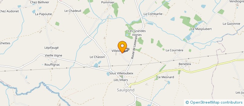 localisation de l'entreprise MONSIEUR ANTOINE PINOT à SAULGOND