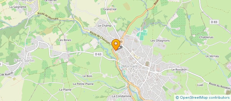 localisation de l'entreprise MONSIEUR ANTOINE PINTUS  MORNANT