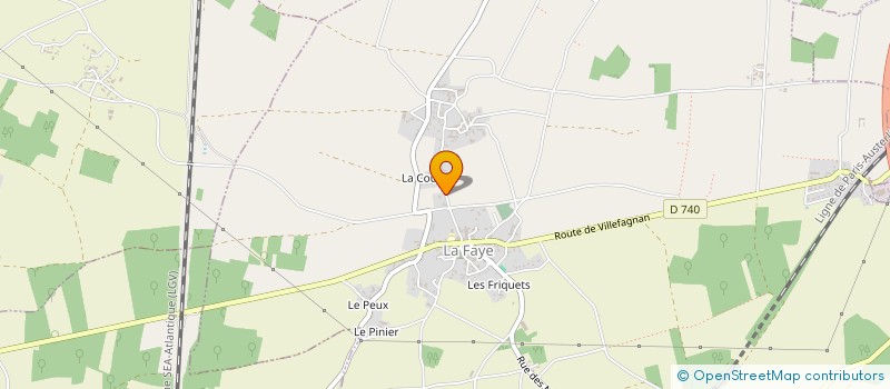 localisation de l'entreprise MONSIEUR ANTOINE PITARD à LA FAYE