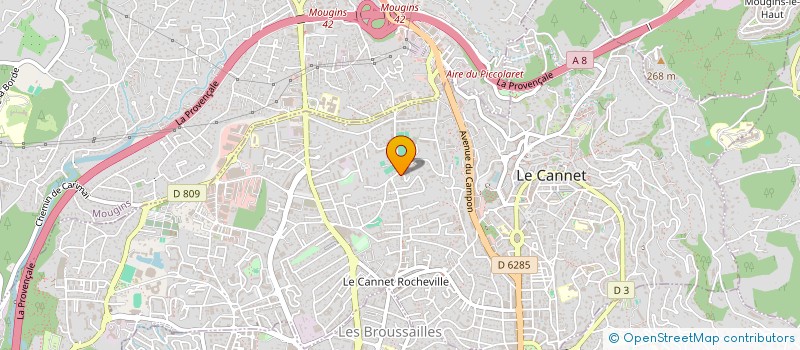 localisation de l'entreprise MONSIEUR ANTOINE PITTAVINO à LE CANNET