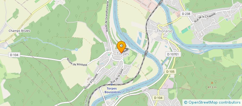 localisation de l'entreprise MONSIEUR ANTOINE PIZETTI  TORPES