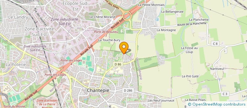 localisation de l'entreprise MONSIEUR ANTOINE PIZON  CHANTEPIE