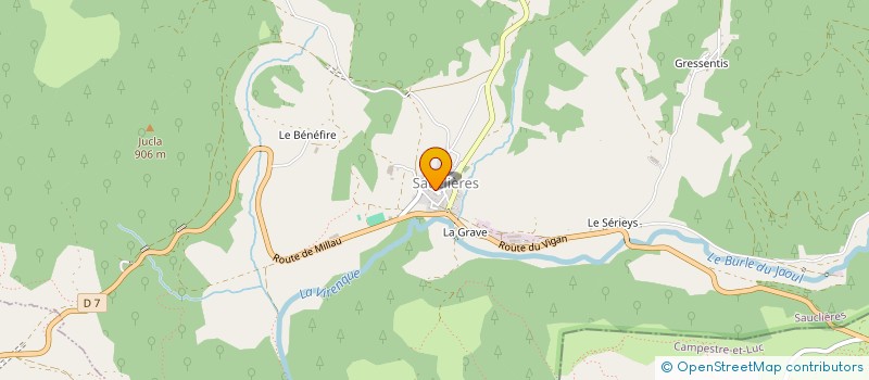 localisation de l'entreprise MONSIEUR ANTOINE PLATE  SAUCLIERES