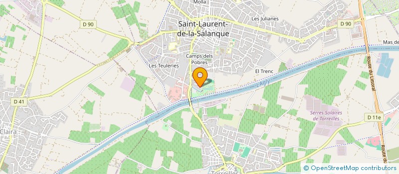 localisation de l'entreprise MONSIEUR ANTOINE POETTE  SAINT-LAURENT-DE-LA-SALANQUE