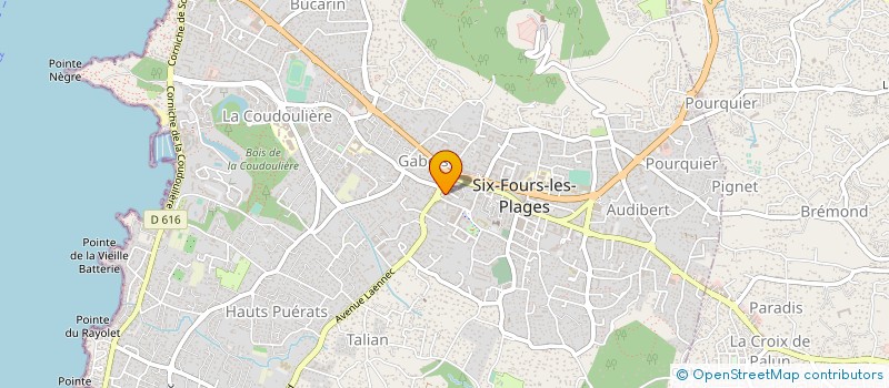 localisation de l'entreprise MONSIEUR ANTOINE POIGEAULT à SIX-FOURS-LES-PLAGES