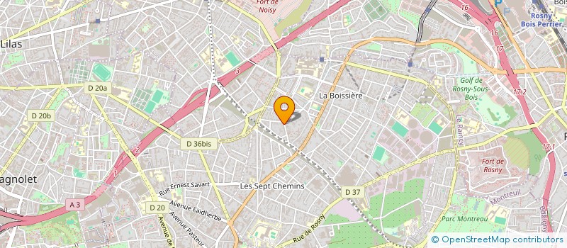 localisation de l'entreprise MONSIEUR ANTOINE PORTEJOIE  MONTREUIL