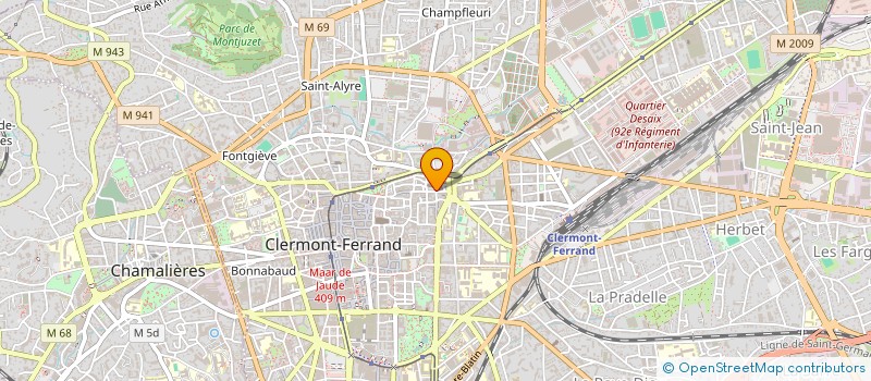 localisation de l'entreprise MONSIEUR ANTOINE POUDRET  CLERMONT-FERRAND