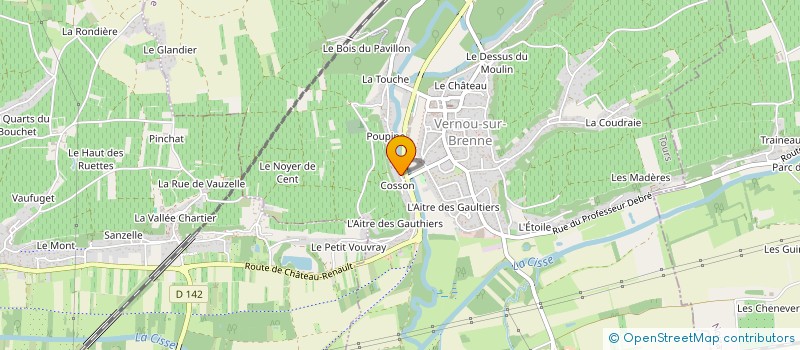 localisation de l'entreprise MONSIEUR ANTOINE POURTAU  VERNOU-SUR-BRENNE