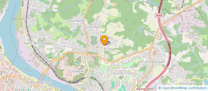 localisation de l'entreprise MONSIEUR ANTOINE POURTOLAS  BAYONNE