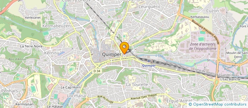 localisation de l'entreprise MONSIEUR ANTOINE PRESSARD à QUIMPER