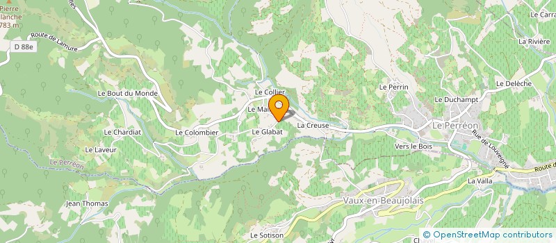 localisation de l'entreprise MONSIEUR ANTOINE PRONCHERY  LE PERREON