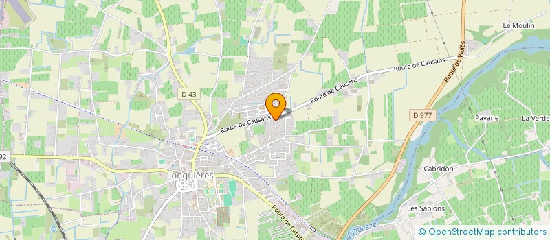 localisation de l'entreprise MONSIEUR ANTOINE PROUVOST  JONQUIERES