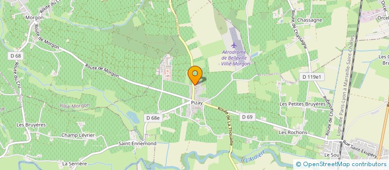 localisation de l'entreprise MONSIEUR ANTOINE PULLION  BELLEVILLE-EN-BEAUJOLAIS