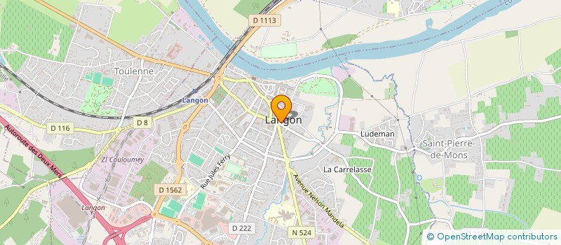 localisation de l'entreprise MONSIEUR ANTOINE QUEYRAUD  LANGON