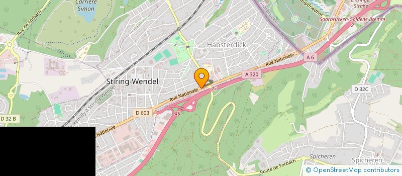 localisation de l'entreprise MONSIEUR ANTOINE RACCOSTA à STIRING-WENDEL