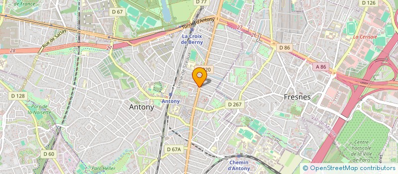 localisation de l'entreprise MONSIEUR ANTOINE RACINE à ANTONY