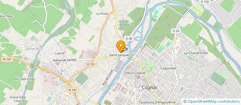 localisation de l'entreprise MONSIEUR ANTOINE-RAFAEL BREMAUD à COGNAC