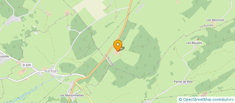 localisation de l'entreprise MONSIEUR ANTOINE RAMBAUD  LE RUSSEY