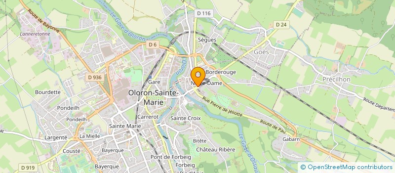 localisation de l'entreprise MONSIEUR ANTOINE RAMBAUD  OLORON-SAINTE-MARIE