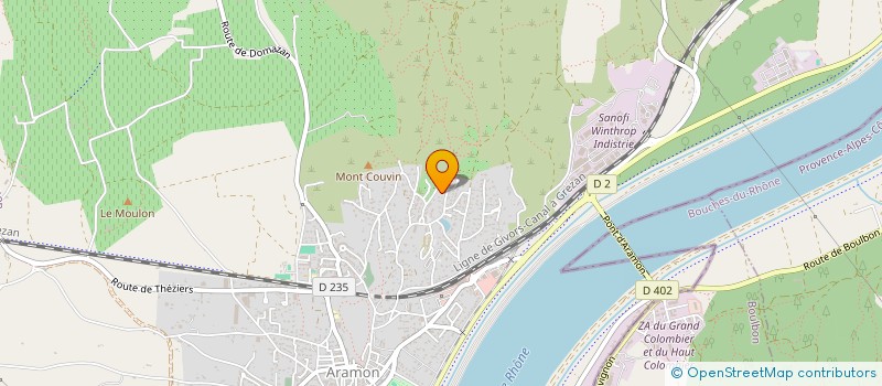 localisation de l'entreprise MONSIEUR ANTOINE RAUX  ARAMON