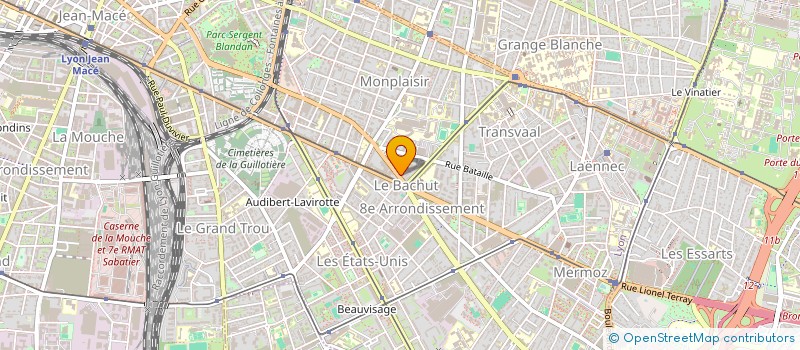 localisation de l'entreprise MONSIEUR ANTOINE RAY  LYON 8EME