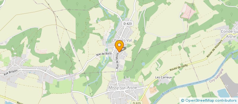 localisation de l'entreprise MONSIEUR ANTOINE REBOURS  CHIVRES-VAL