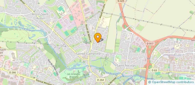 localisation de l'entreprise MONSIEUR ANTOINE REGNIER  SAINTE-CATHERINE