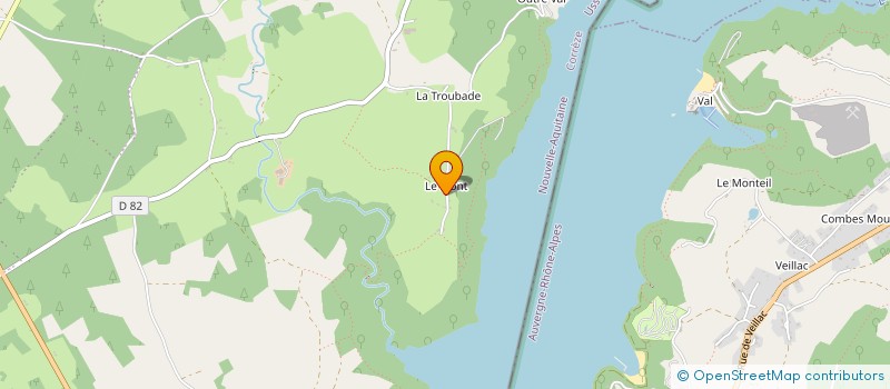 localisation de l'entreprise MONSIEUR ANTOINE RENARD--CUEILLE  SARROUX - SAINT JULIEN