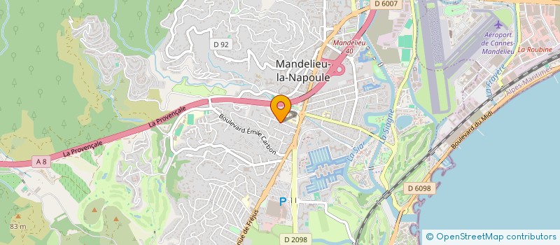 localisation de l'entreprise MONSIEUR ANTOINE RENAUD à MANDELIEU LA NAPOULE