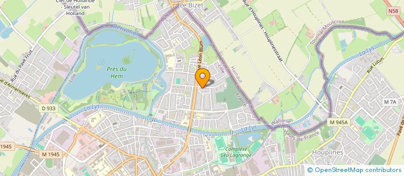 localisation de l'entreprise MONSIEUR ANTOINE RENIER  ARMENTIERES