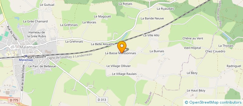 localisation de l'entreprise MONSIEUR ANTOINE RESCAN à MALANSAC