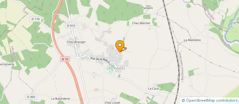 localisation de l'entreprise MONSIEUR ANTOINE REVERDY à LES ADJOTS