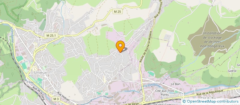 localisation de l'entreprise MONSIEUR ANTOINE REYNAUD  UNIEUX