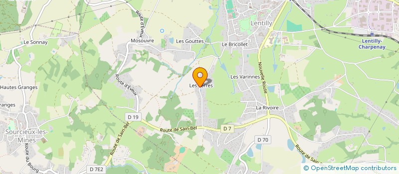 localisation de l'entreprise MONSIEUR ANTOINE REYNIER  LENTILLY