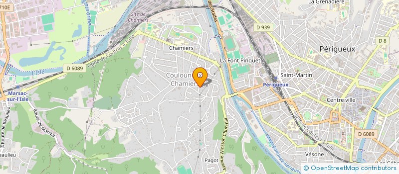 localisation de l'entreprise MONSIEUR ANTOINE RICHARD  COULOUNIEIX-CHAMIERS