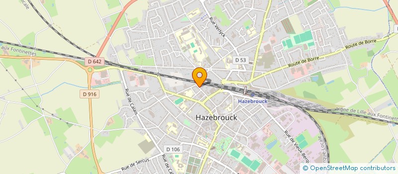 localisation de l'entreprise MONSIEUR ANTOINE RICHARD  HAZEBROUCK