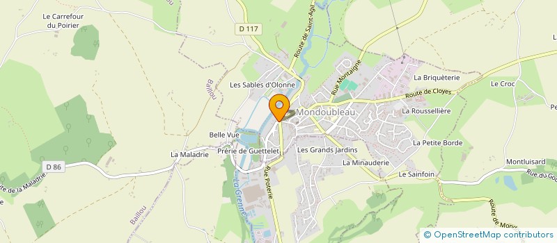 localisation de l'entreprise MONSIEUR ANTOINE RICHARDIN à MONDOUBLEAU