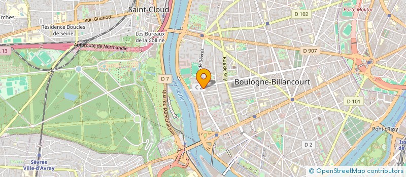 localisation de l'entreprise MONSIEUR ANTOINE RIDENT  BOULOGNE-BILLANCOURT