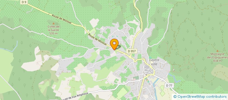 localisation de l'entreprise MONSIEUR ANTOINE RIETSCH  AUPS