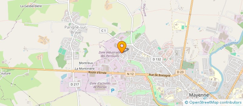 localisation de l'entreprise MONSIEUR ANTOINE RIGAL à MAYENNE
