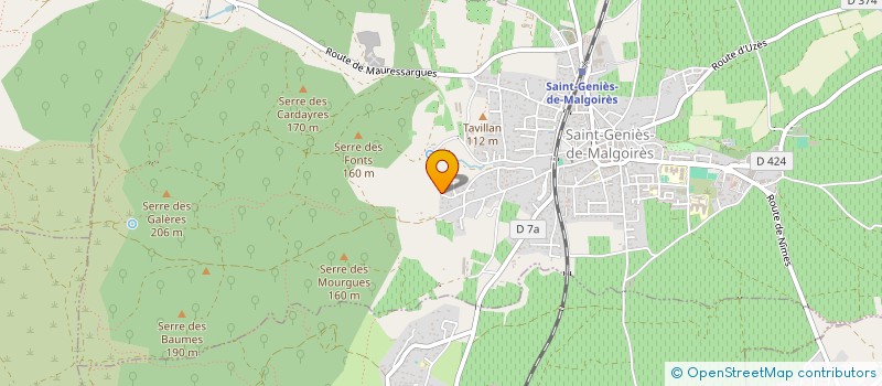 localisation de l'entreprise MONSIEUR ANTOINE ROCA  SAINT-GENIES-DE-MALGOIRES