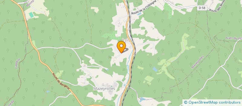 localisation de l'entreprise MONSIEUR ANTOINE ROCHARD  MAZEYROLLES