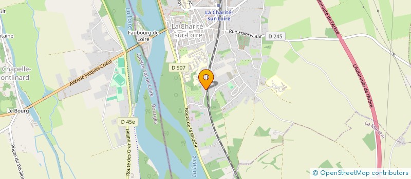 localisation de l'entreprise MONSIEUR ANTOINE ROCHER à LA CHARITE-SUR-LOIRE