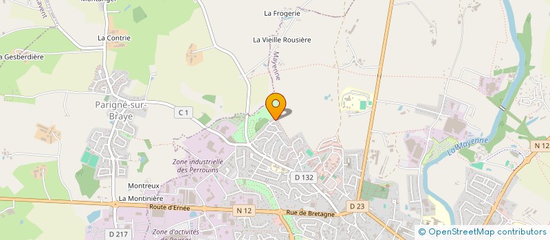 localisation de l'entreprise MONSIEUR ANTOINE ROCTON  MAYENNE