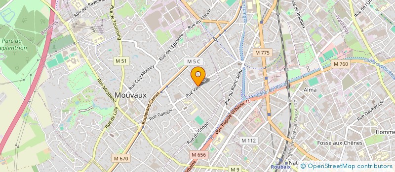 localisation de l'entreprise MONSIEUR ANTOINE ROGE  MOUVAUX