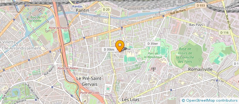 localisation de l'entreprise MONSIEUR ANTOINE ROMAND-MONNIER à PANTIN