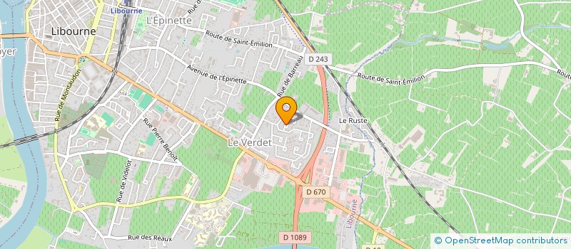 localisation de l'entreprise MONSIEUR ANTOINE ROQUETTE à LIBOURNE
